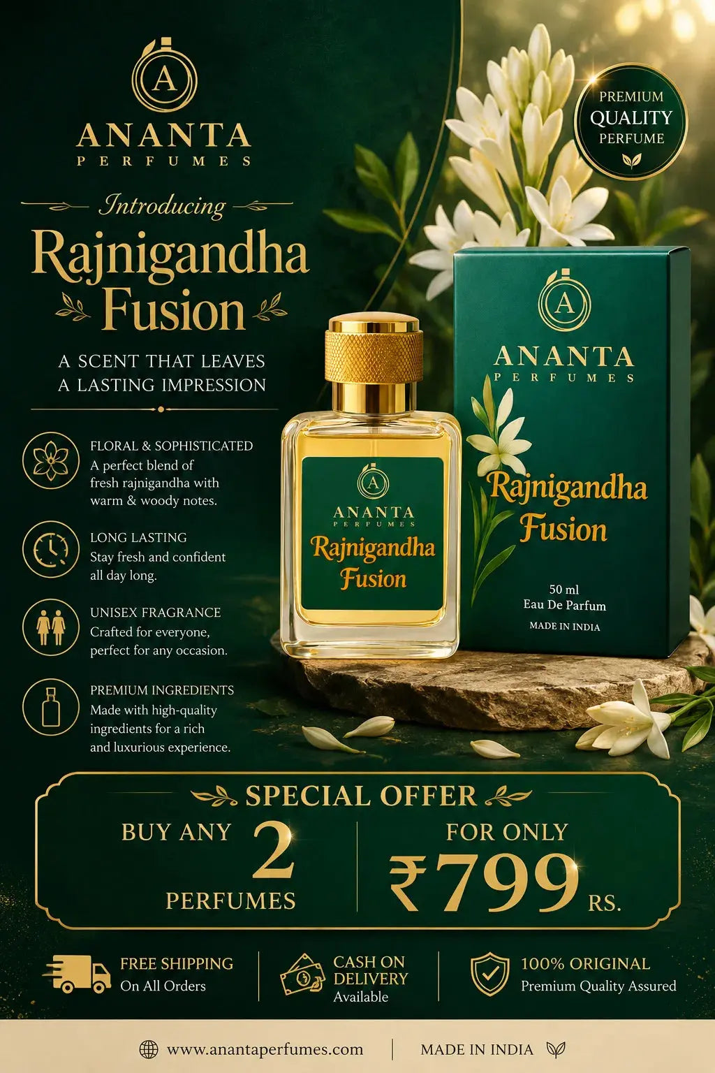 Rajnigandha Fusion - Eau De Parfum